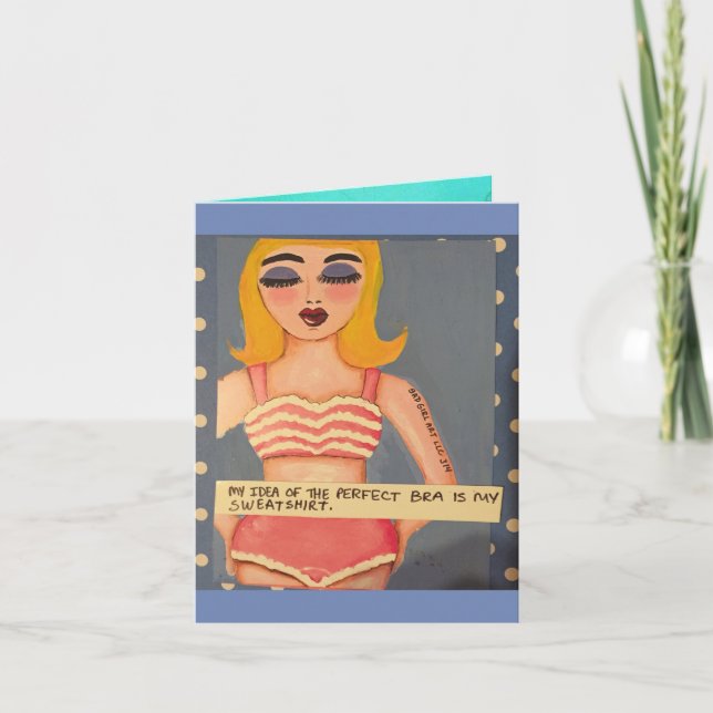 Carte pour notes-Mon idée du soutien-gorge parfait (Devant)