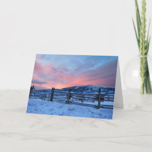 Carte pour notes Montana Sunrise