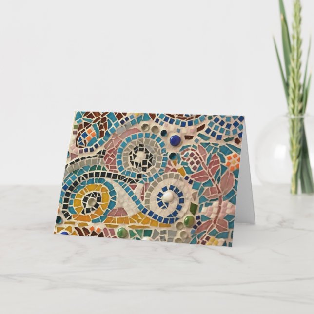 Carte pour notes mosaïque (Devant)