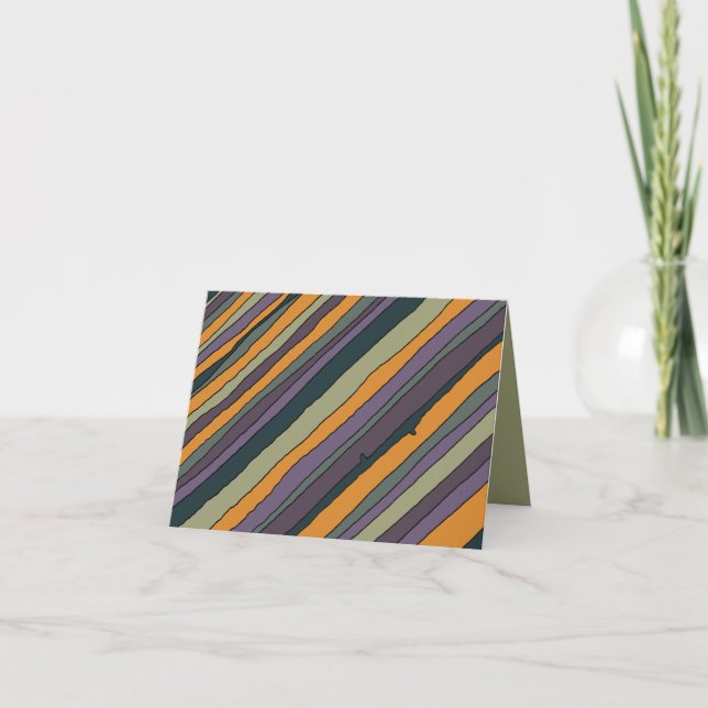 Carte pour notes personnalisé Desert Stripes (Devant)