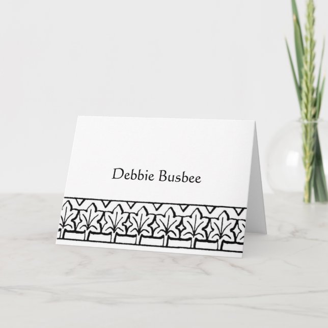 Carte pour notes personnel - Customisé - Customisé (Devant)