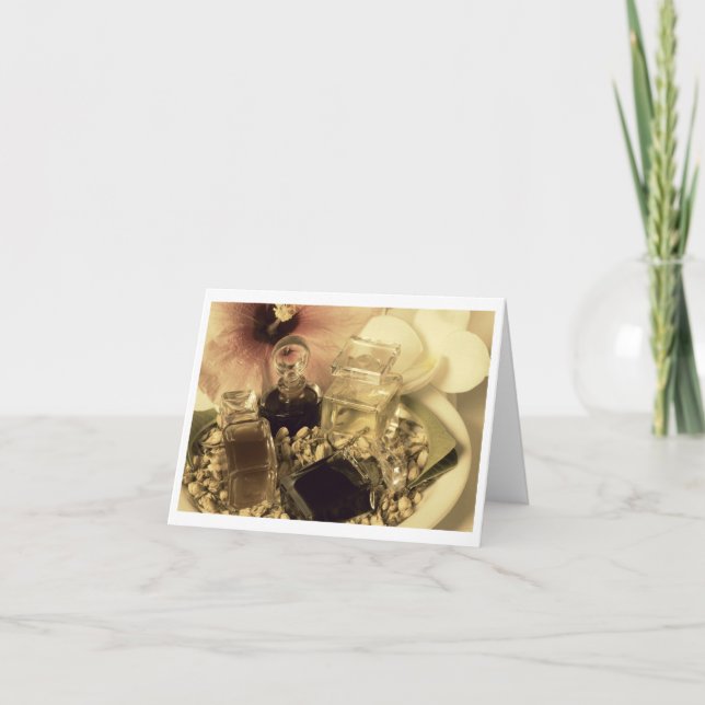 Carte pour notes photo pour les huiles de parfum n (Devant)