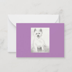 Carte pour notes plat