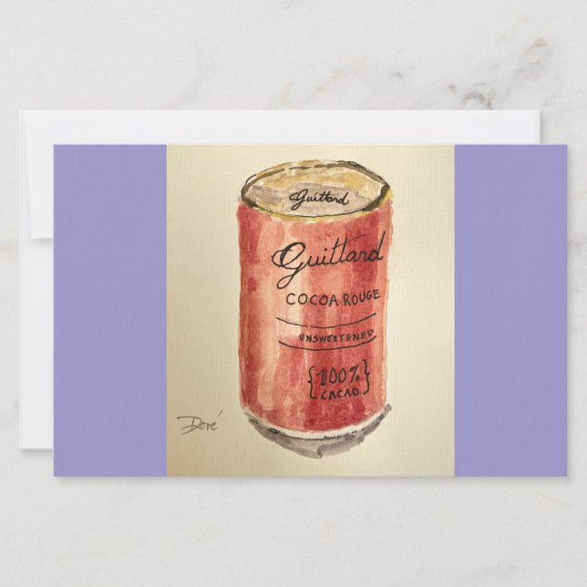 Carte pour notes plat Cocoa (Devant)