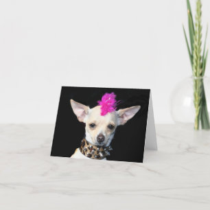 Carte pour notes punk de chiwawa
