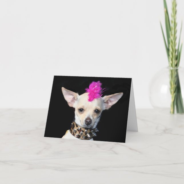 Carte pour notes punk de chiwawa (Devant)