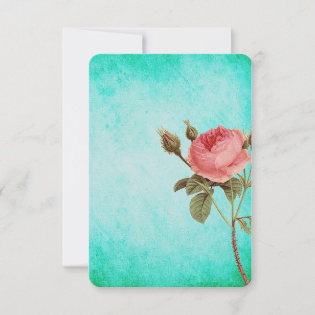 Carte pour notes rose (Devant)