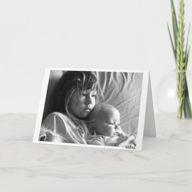 carte pour notes "Soeurs" (Devant)