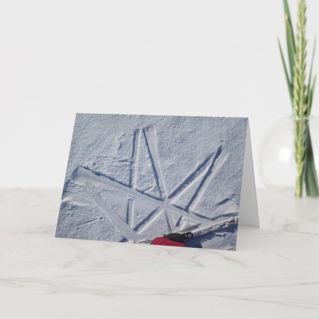 Carte pour notes Star Ski (Devant)