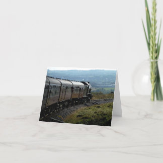 Carte pour notes : Train de vapeur dans Yorkshire
