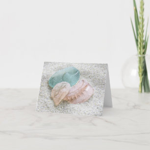 Carte pour notes - Verre de mer dans les pastels
