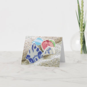 Carte pour notes - Verre de mer en céramique