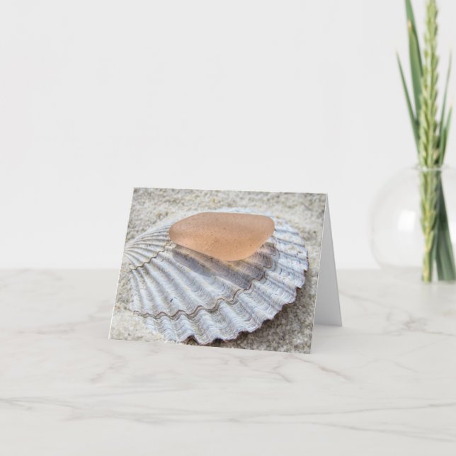 Carte pour notes - Verre de mer Peachy (Devant)