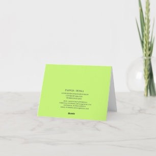 Carte pour notes vert de la grange en pierre de pr