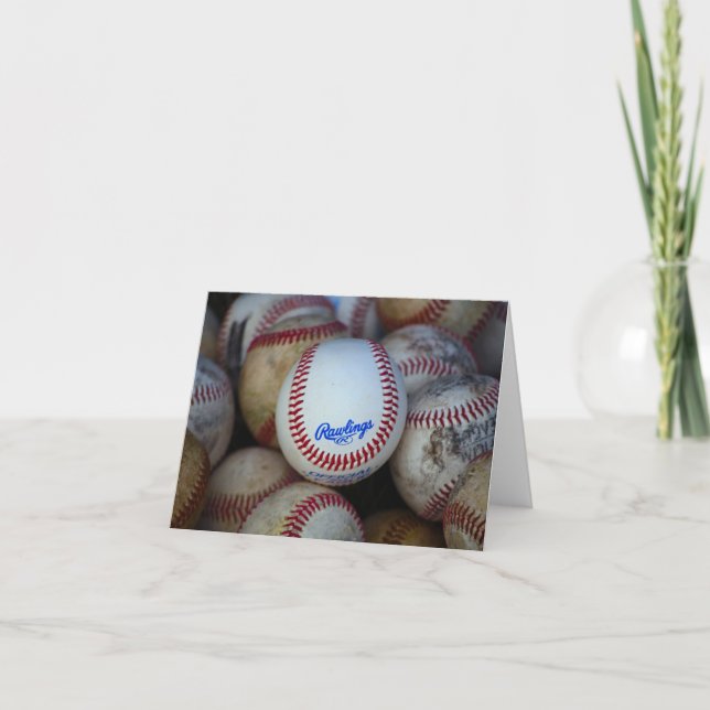 Carte pour notes vide de base-ball (Devant)