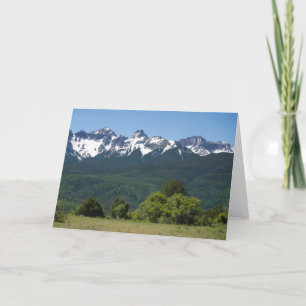 Carte pour notes vide pittoresque de montagne