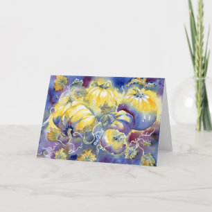 Carte pour notes vierge Citrouille brillant