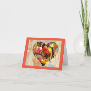 Carte pour notes vietnamien plié à lanterne