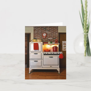 Carte pour notes vintage à gaz