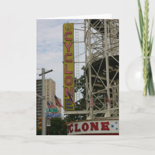 Carte pour notes vintage de CYCLONE