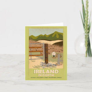 Carte pour notes-Vintage voyage-Irlande