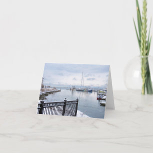 Carte pour notes - Waterfront Plymouth MA