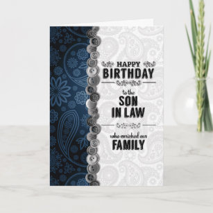 Happy Birthday to a Special beau-fils-fils en droit Carte d/'anniversaire avec bateaux