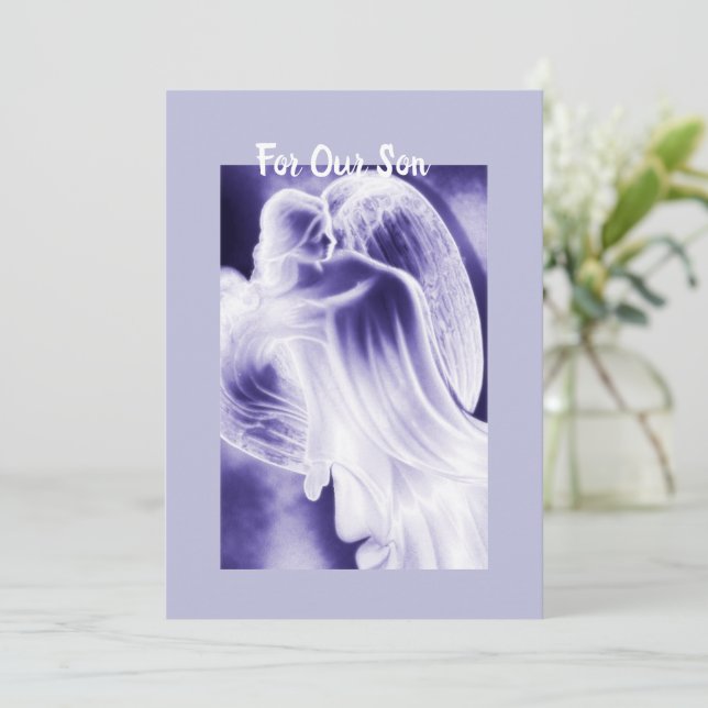 Carte Pour notre fils (Debout devant)