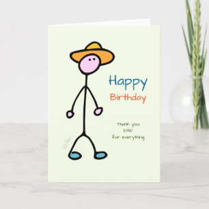 Carte Pour papa ! Joyeux anniversaire !