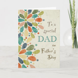 Carte Pour papa le jour de la fête des pères Coloré