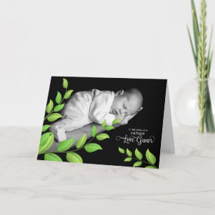 Carte pour papa père et fils nouveau-né Fête des pères b