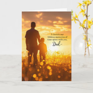 Carte pour papa pour son anniversaire Sunny Meadow