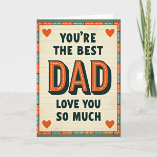 Carte pour Papa Rétro Amoureux