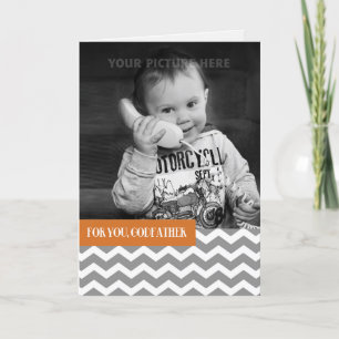 Carte Pour Parrain en Fête des pères Photo personnalisée