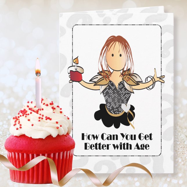 Carte Pour son anniversaire de femme douce complice (Créateur téléchargé)