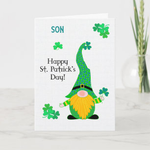 Carte Pour Son St Patrick's Fun Leprechaun Card