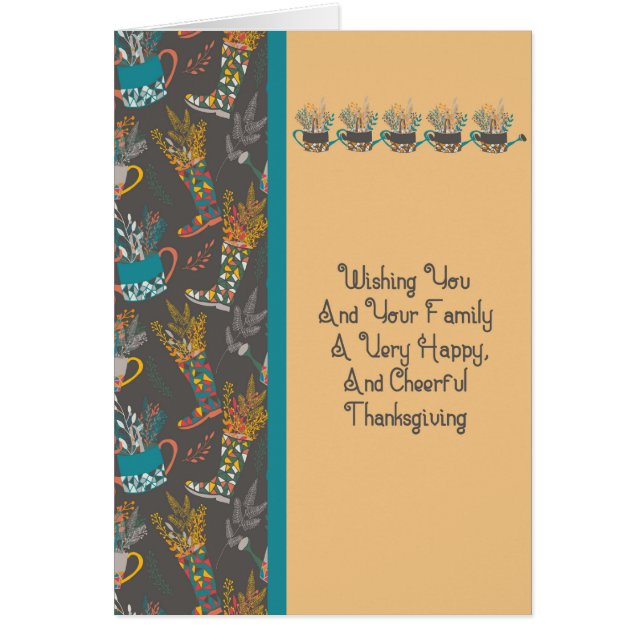 Carte pour Thanksgiving Fall Look (Devant)