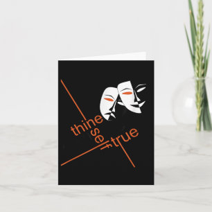 Carte Pour toi-même être vrai Shakespeare Citation à Shi
