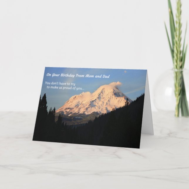 Carte Pour ton anniversaire, de maman et papa (Devant)