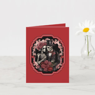 Carte Pour toujours, mon amour gothique Saint-Valentin s