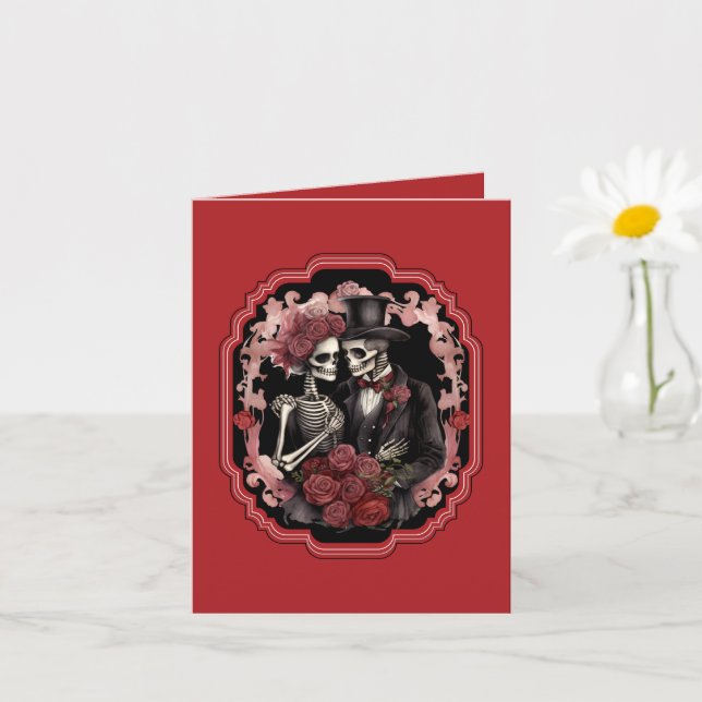 Carte Pour toujours, My Love Gothic Valentine's Day Gree (Petite plante)