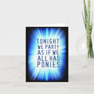 CARTE POUR TOUTES LES OCCASIONS.  Sauf pour les fu