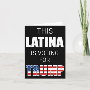 Carte Pour Trump 2020 Président Femmes hispaniques