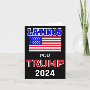 Carte Pour Trump 2024 Don Pro Trump - Latinos Por Trump