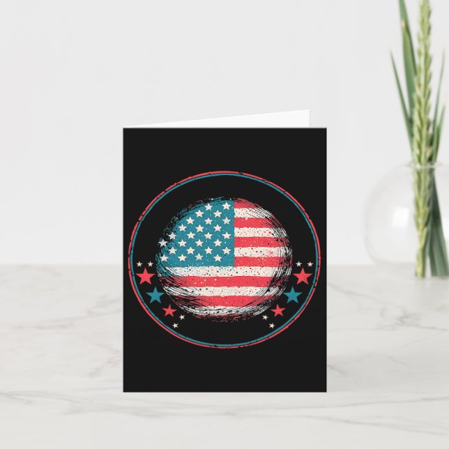 Carte Pour Trump 2024, Drapeau américain1 (Devant)