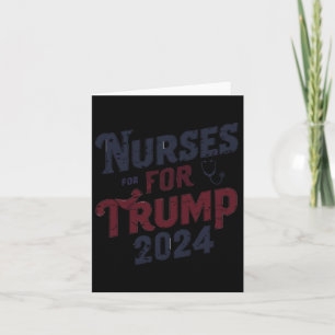 Carte Pour Trump 2024 Les infirmières soutiennent Trump 