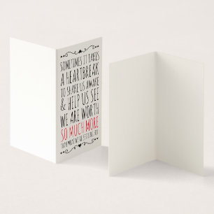 Carte pour un ami brisé du coeur