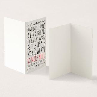 Carte pour un ami brisé du coeur