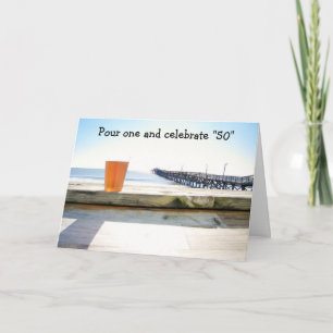 CARTE POUR UN CÉLÉBRE "50"