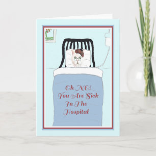 Carte pour un chat à l'hôpital animal